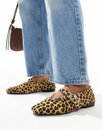 Lavena mary janes in leopard