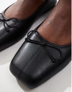 Cotton On ziggy ballet pump in black