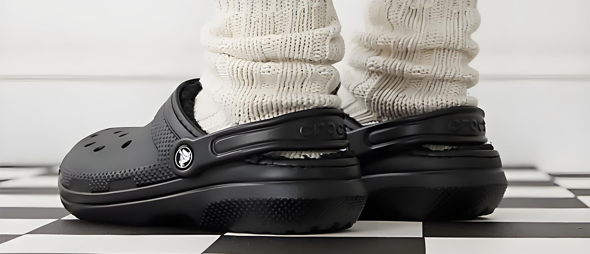 unisex classic lined clogs in black